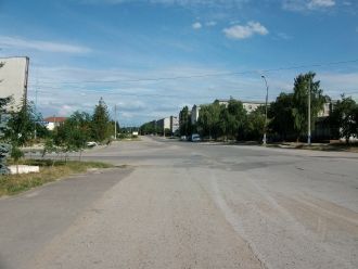 На одной из улиц города Дондюшаны.