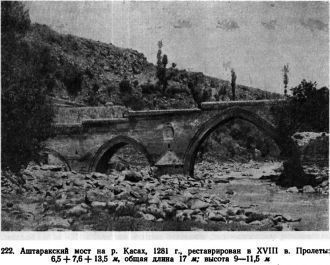 Старое фото Аштаракского моста на реке К