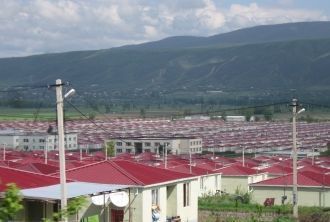 Город Ланчхути с высоты.