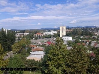 Город Озургети с высоты птичьего полета.