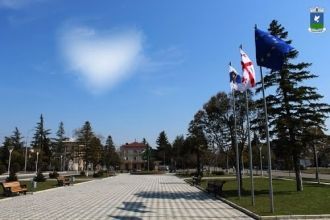 На улице города Самтредиа.