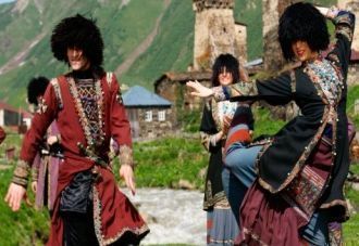 Местные жители города Самтредиа.