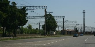 На улице города Самтредиа.