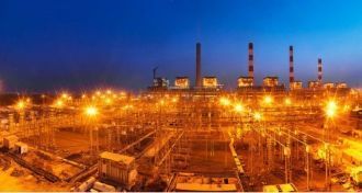 Ночной город Ткибули.