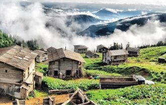 Город Хони с высоты.