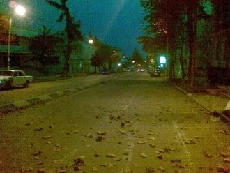 Гурджаани ночью, 2012.