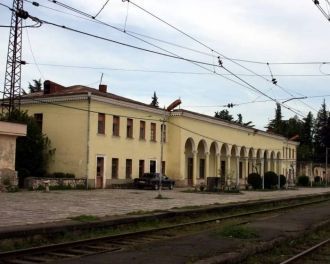 Гурджаани, вокзал.