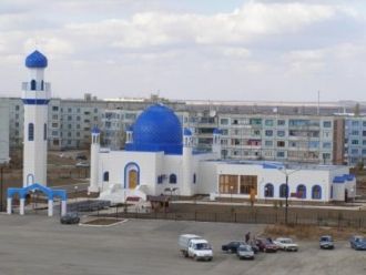 Город Хромтау с высоты птичьего полета.