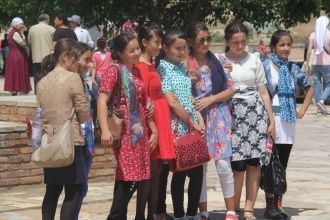 Жители города Хромтау.