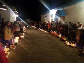 Ночная жизнь города Уштобе.