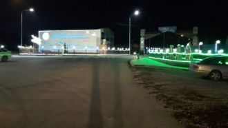 Ночной город Ленгер.