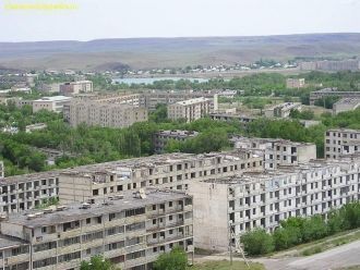 Панорама города Жанатас.