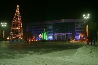 Ночная жизнь в городе Каркаралинск.