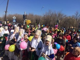 Местные жители города Сарань.