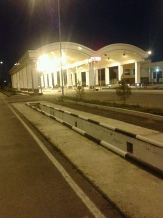 Город Чуст ночью.