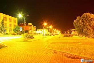 Огни ночного города Пружаны