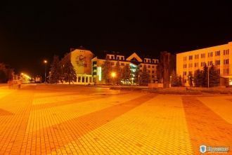 Ночной город Пружаны