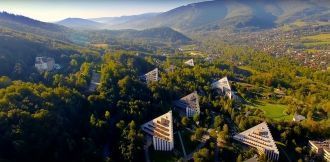 Панорама города Устронь
