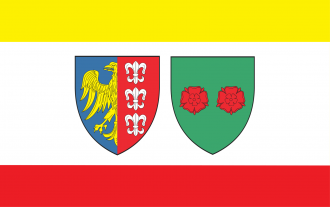 Флаг города Бельско-Бяла.