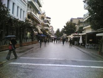Улицы Греческого города Трикала.
