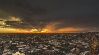 Город Эрмосильо с высоты.