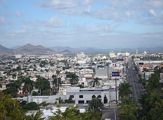 Вид на город&nbsp;Кульякан, Мексика.