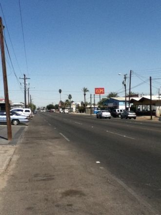 На улице города Мехикали.