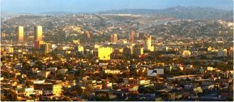 Город Мехикали с высоты.