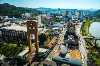 Блуменау с высоты птичьего полета