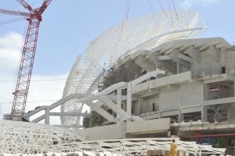 История строительства стадиона в г. Ната