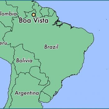 Боа-Виста на карте Бразилии.