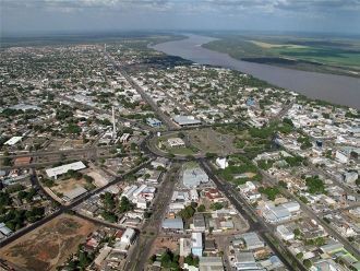 Вид на город Боа-Виста с высоты.