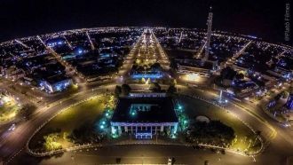 Город Боа-Виста ночью.