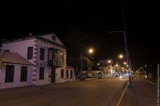 Ночь на улицах города Ушуая.