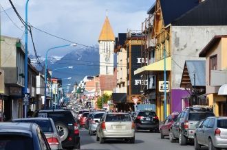 Оживлённые улицы города Ушуая.