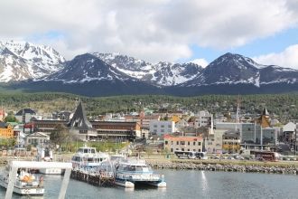 Вид на город Ушуая.