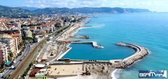 Город Савона с высоты птичьего полета.