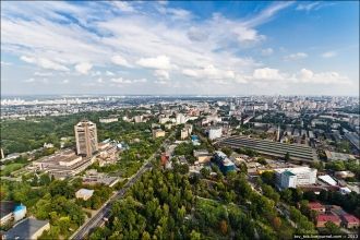 Киев с высоты телебашни
