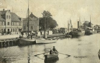 Старые фото города Хорсенс.