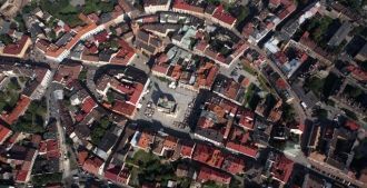 Рыночная площадь Тарнува с высоты.