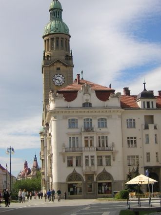 Улицы чешского города Простеёв.