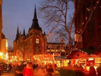 Город Ольденбург в Рождественских краска