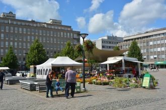 Основное место на рынке Хямеэнлинна.