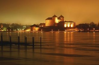 Ночь в городе&nbsp;Хямеэнлинна.