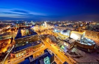 Ночной Новосибирск