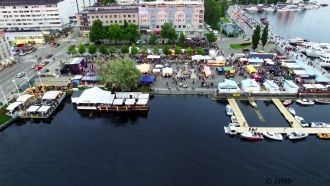 Савонлинна с высоты.