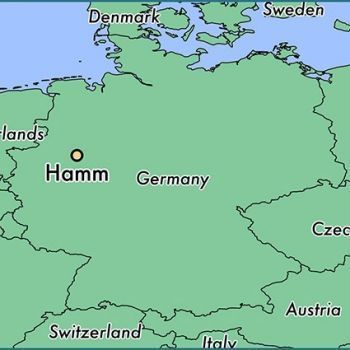 Хамм на карте Германии.