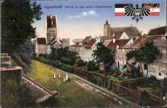 Ингольштадт, 1916, почтовая открытка, на