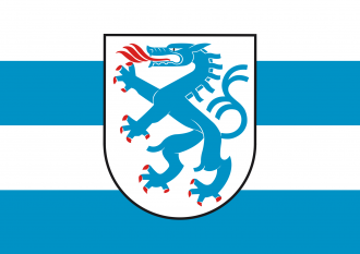 Флаг города Ингольштадт.