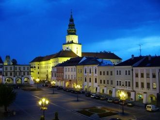 Кромержиж ночью.